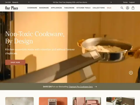 Our Place homepage